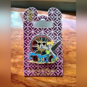 Disney Parks Collection Tinker Bell World of Color pin Spinning wheel of color